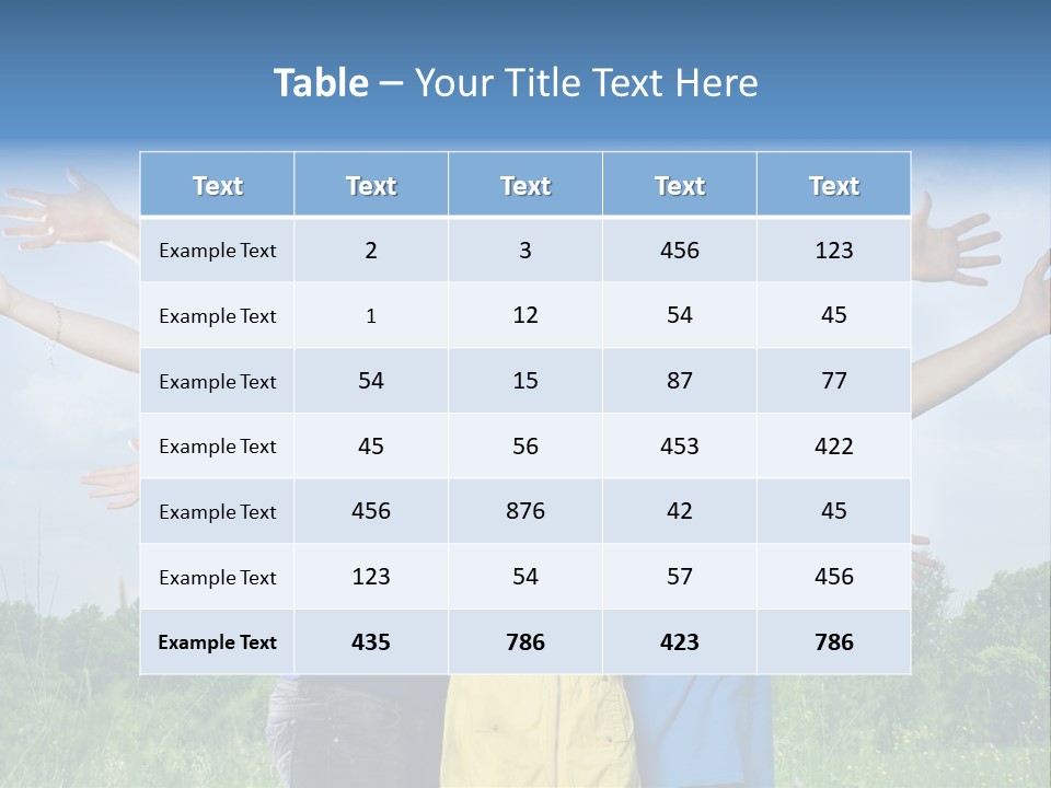 Freedom Summer Expression PowerPoint Template