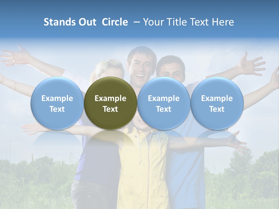 Freedom Summer Expression PowerPoint Template