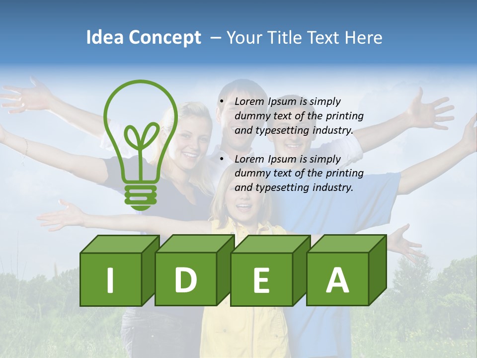 Freedom Summer Expression PowerPoint Template