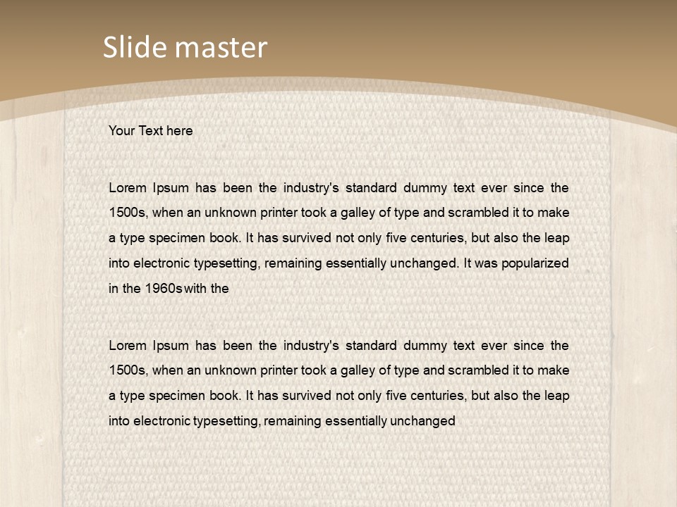 Canvas Background Vintage PowerPoint Template