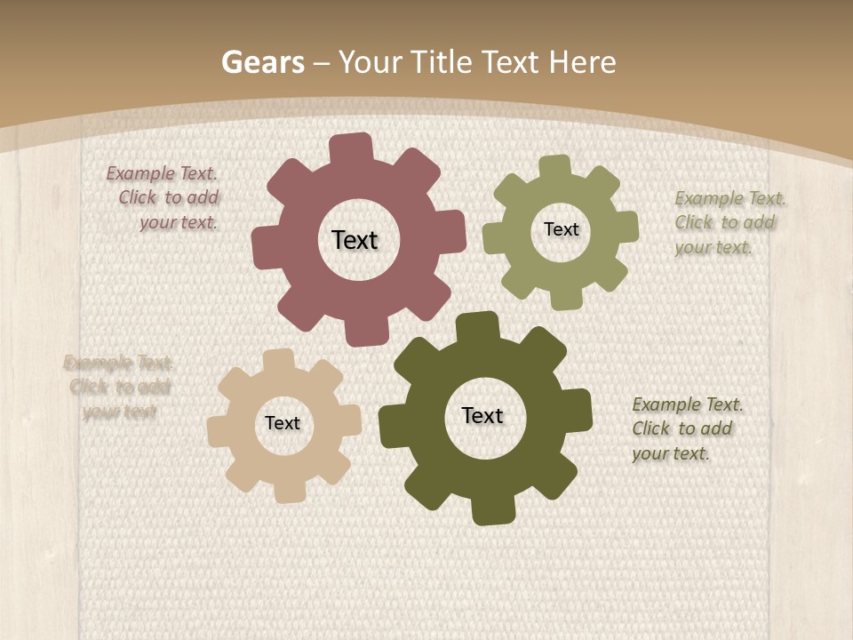 Canvas Background Vintage PowerPoint Template