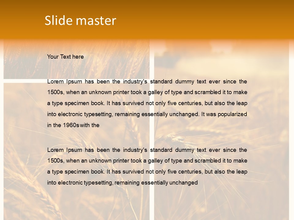 Blue Growth Landscape PowerPoint Template