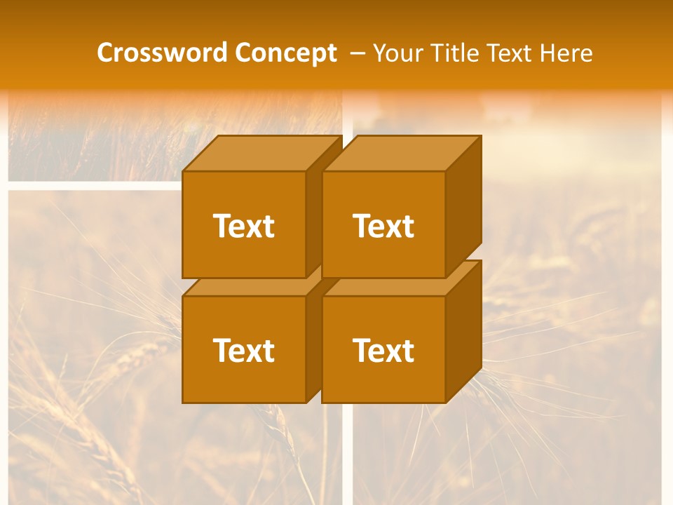 Blue Growth Landscape PowerPoint Template
