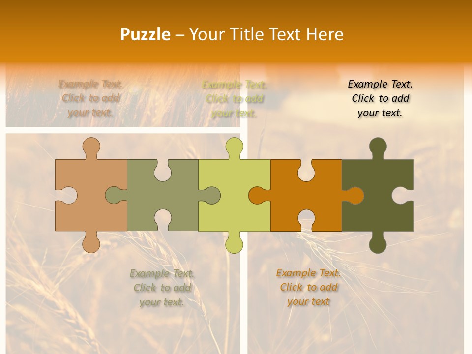 Blue Growth Landscape PowerPoint Template