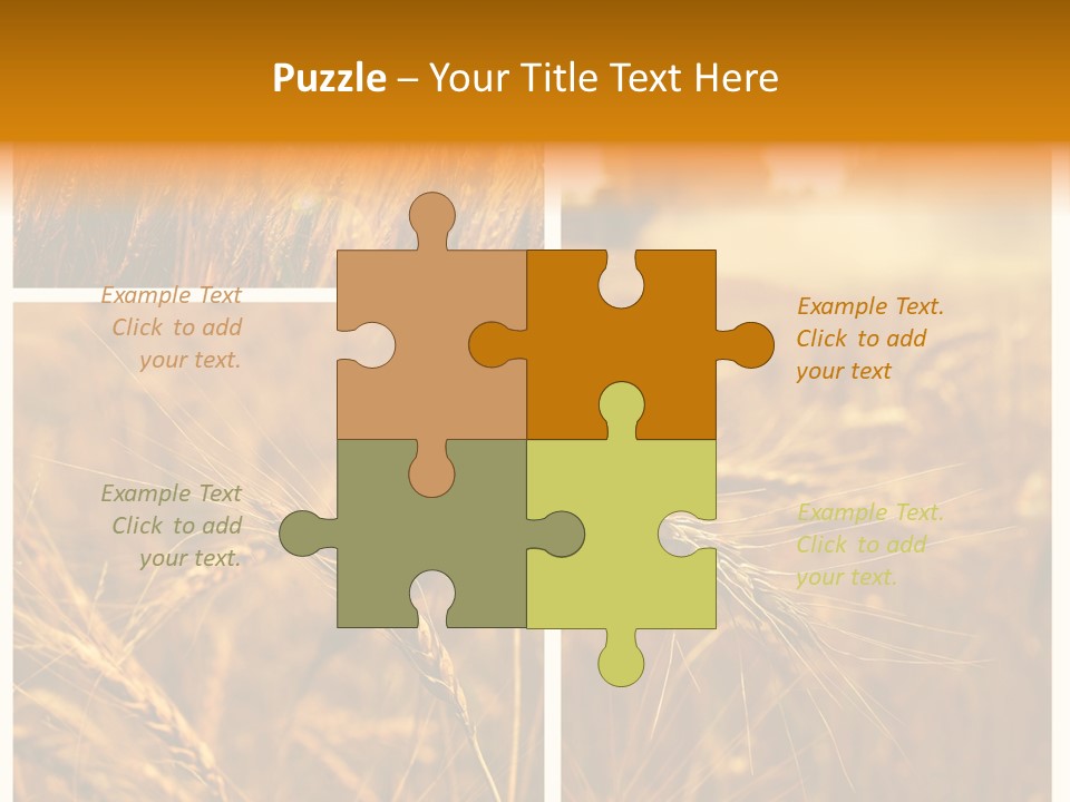 Blue Growth Landscape PowerPoint Template