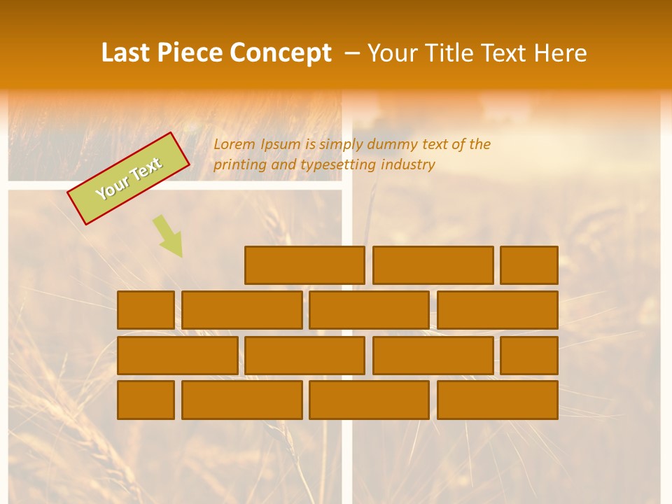 Blue Growth Landscape PowerPoint Template