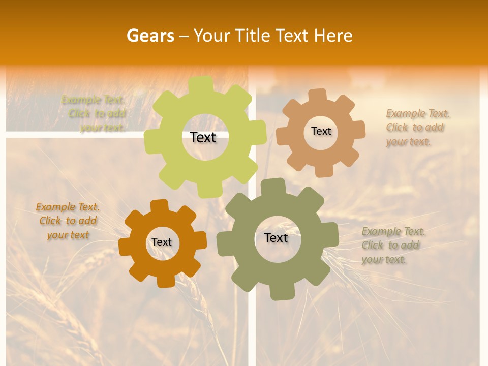 Blue Growth Landscape PowerPoint Template