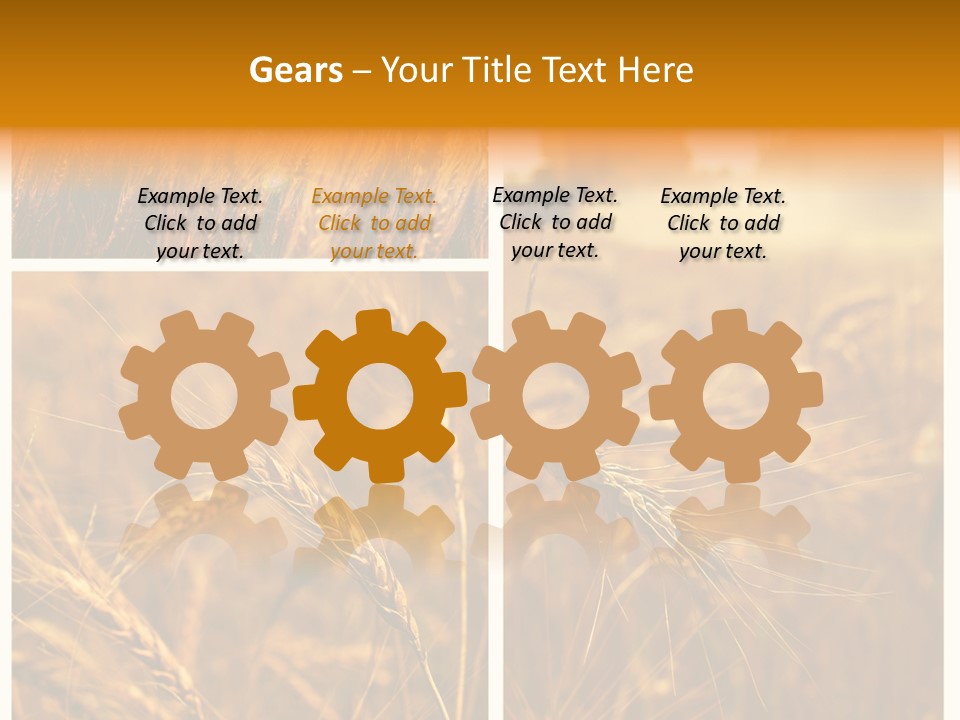 Blue Growth Landscape PowerPoint Template