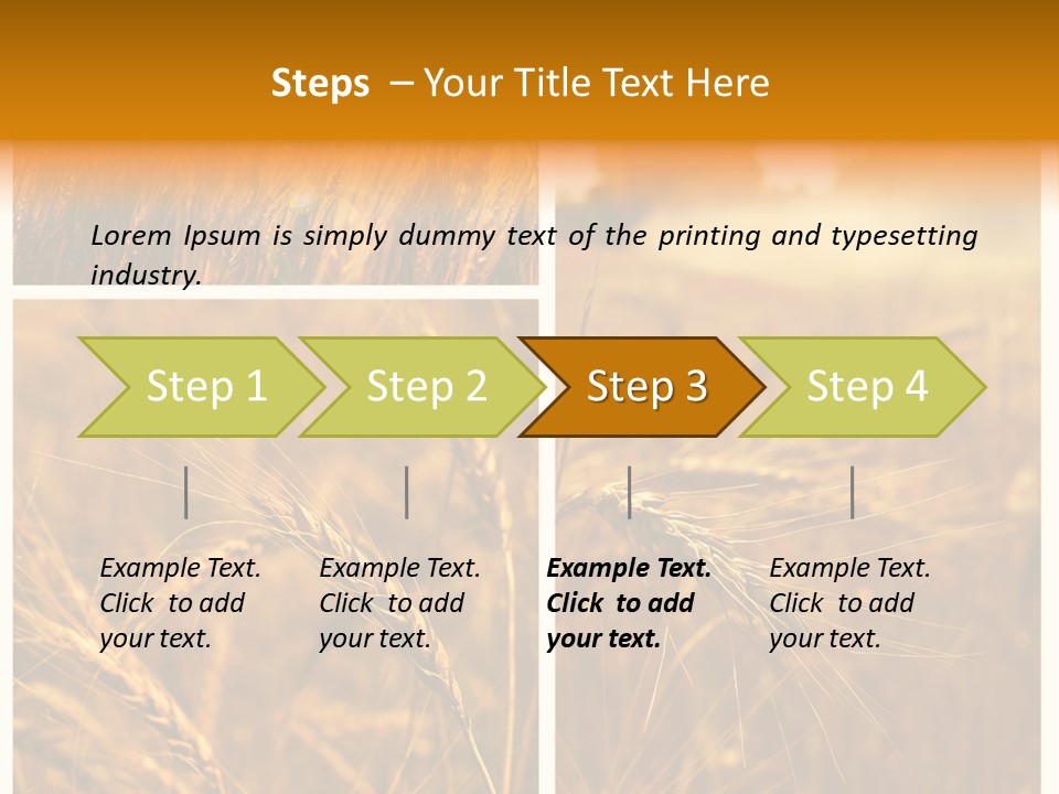 Blue Growth Landscape PowerPoint Template