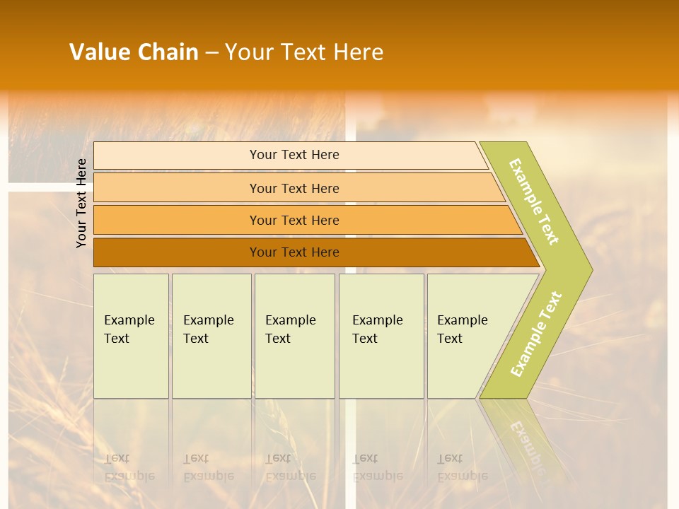 Blue Growth Landscape PowerPoint Template