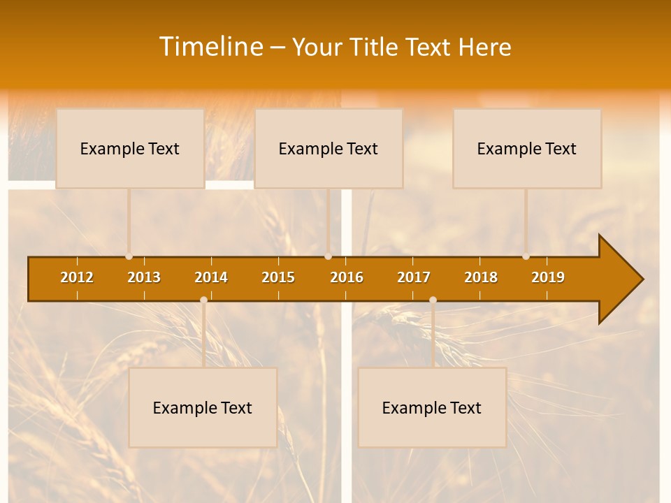 Blue Growth Landscape PowerPoint Template