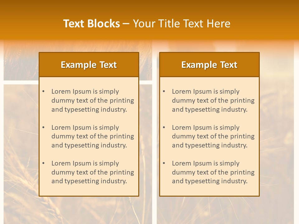 Blue Growth Landscape PowerPoint Template