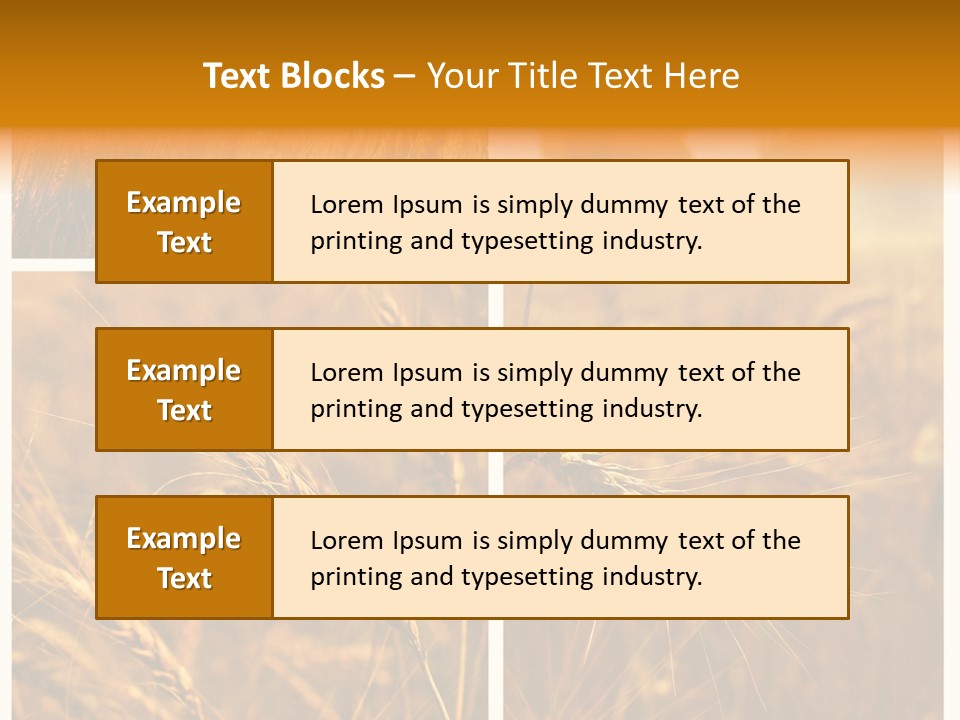 Blue Growth Landscape PowerPoint Template