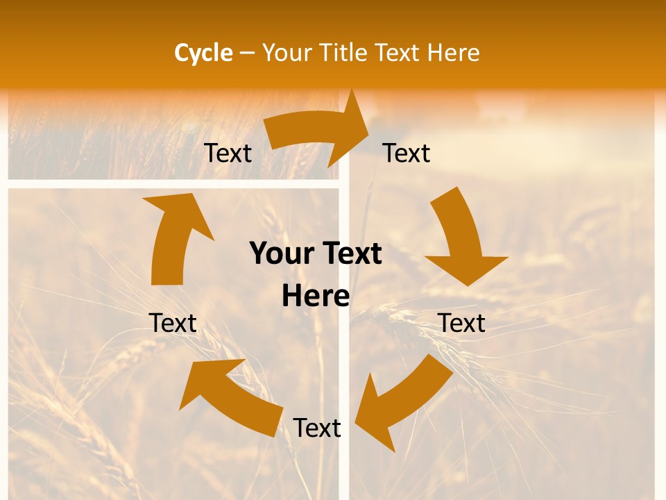 Blue Growth Landscape PowerPoint Template