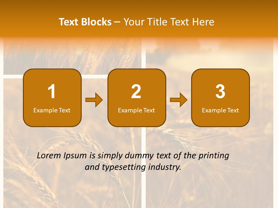 Blue Growth Landscape PowerPoint Template