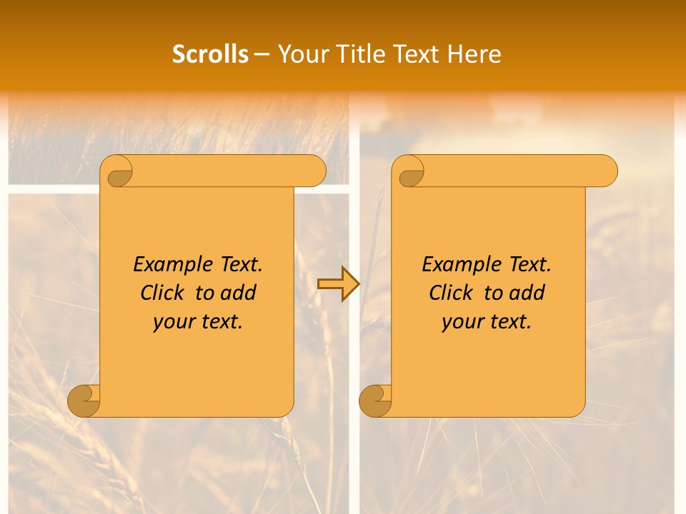 Blue Growth Landscape PowerPoint Template