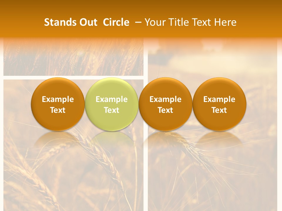 Blue Growth Landscape PowerPoint Template