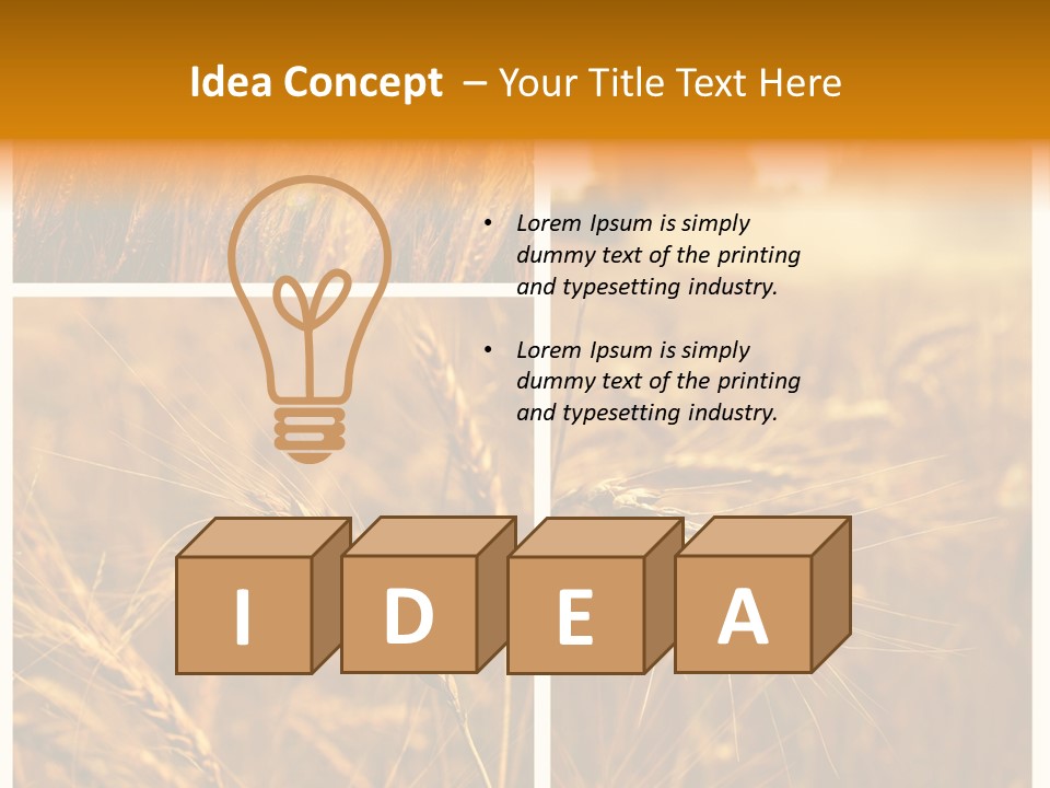 Blue Growth Landscape PowerPoint Template