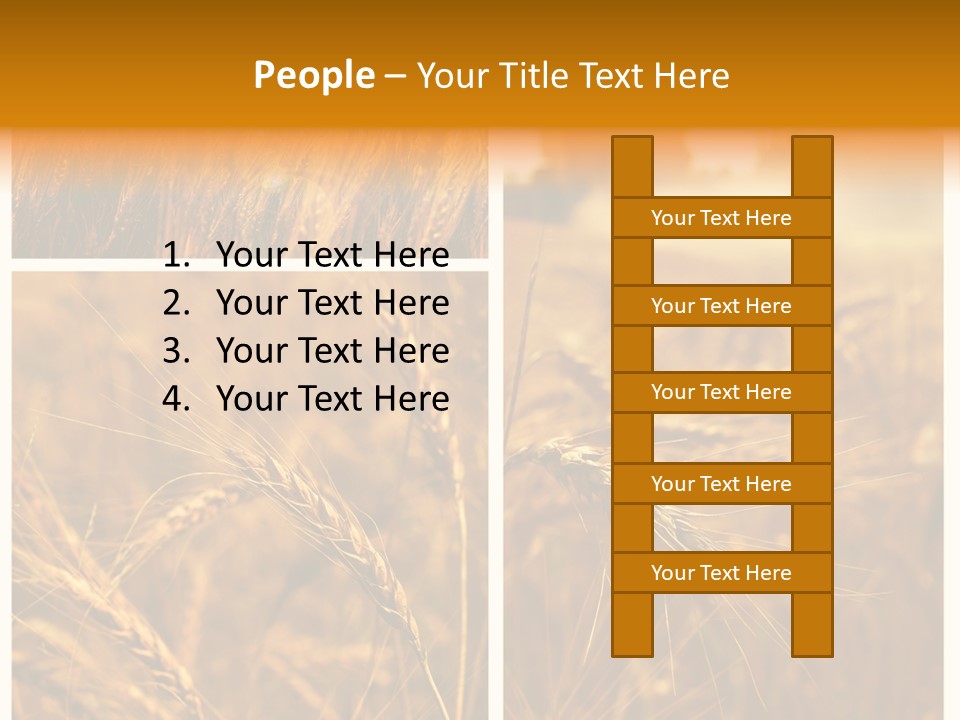 Blue Growth Landscape PowerPoint Template