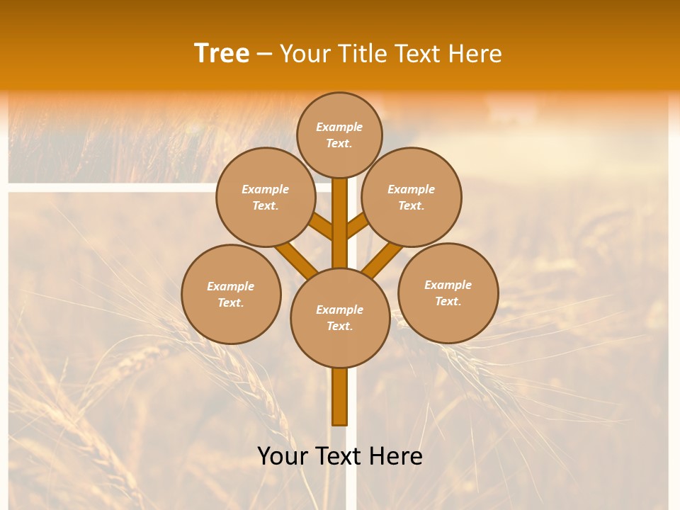 Blue Growth Landscape PowerPoint Template