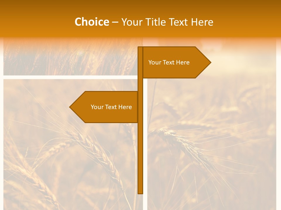 Blue Growth Landscape PowerPoint Template