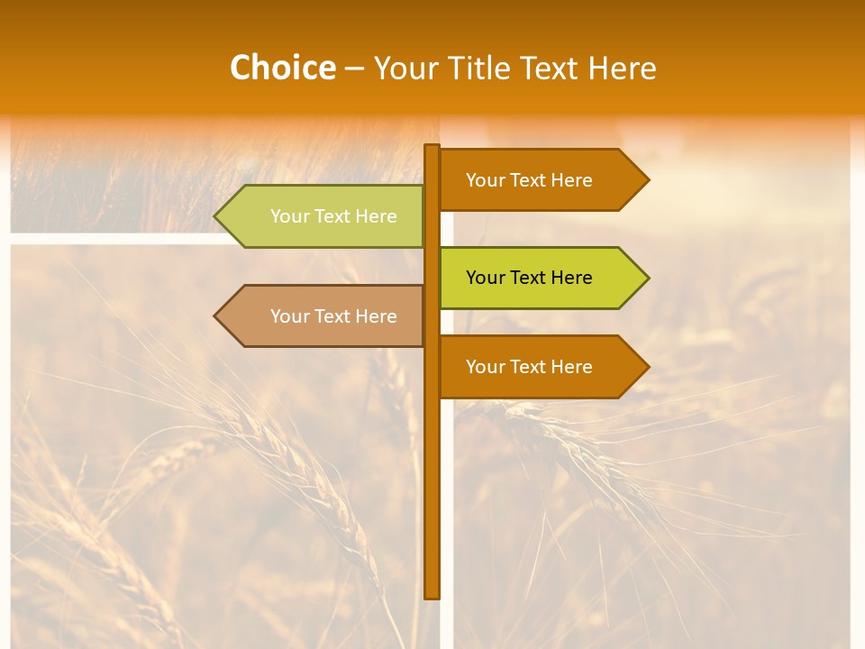 Blue Growth Landscape PowerPoint Template