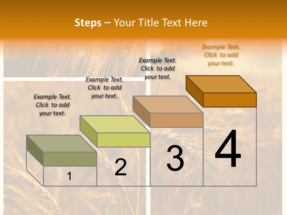 Blue Growth Landscape PowerPoint Template