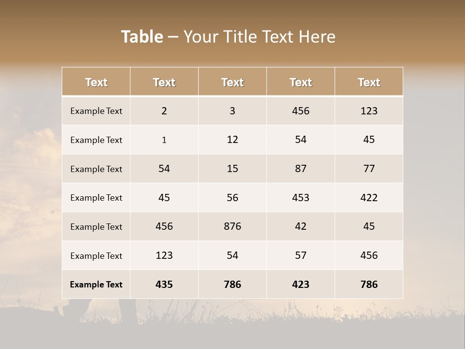 Beautiful Evening Summer PowerPoint Template