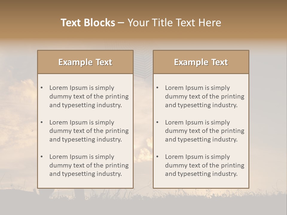 Beautiful Evening Summer PowerPoint Template