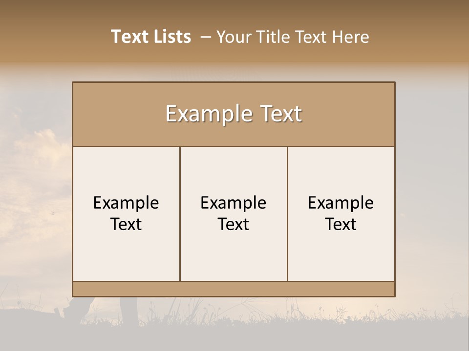 Beautiful Evening Summer PowerPoint Template