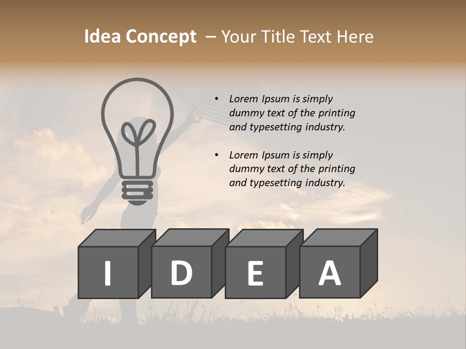 Beautiful Evening Summer PowerPoint Template