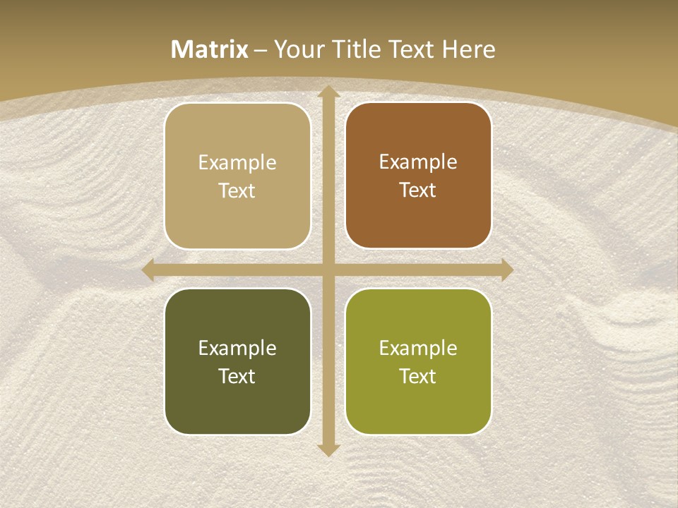 Sandy Imprint Beach PowerPoint Template