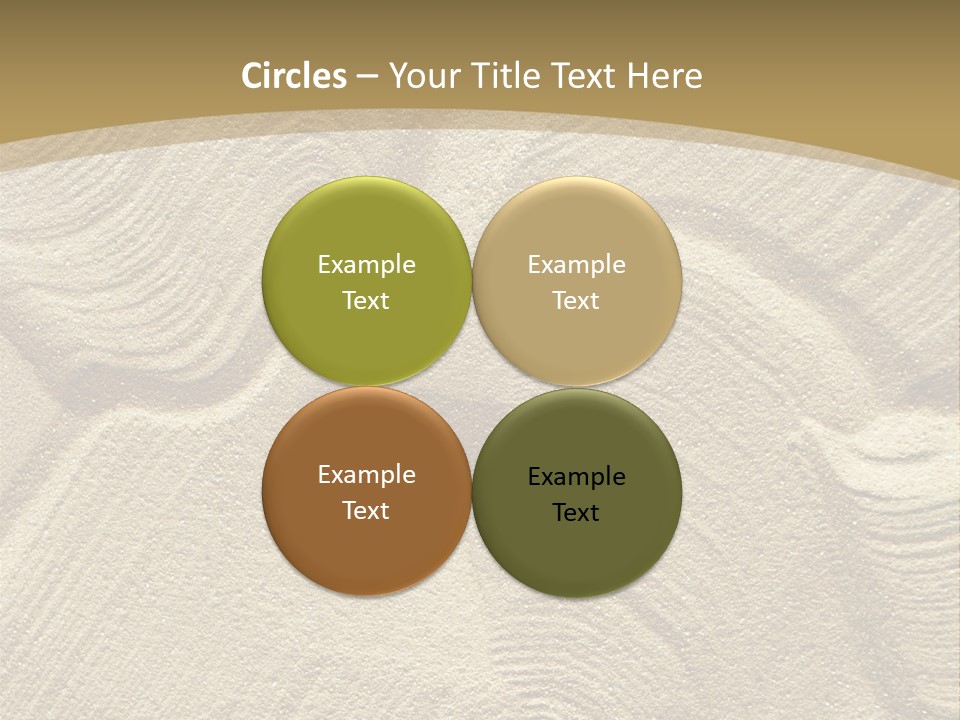 Sandy Imprint Beach PowerPoint Template