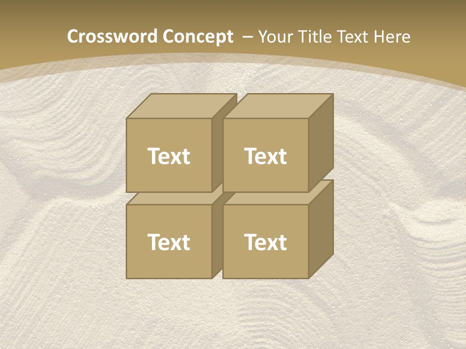 Sandy Imprint Beach PowerPoint Template