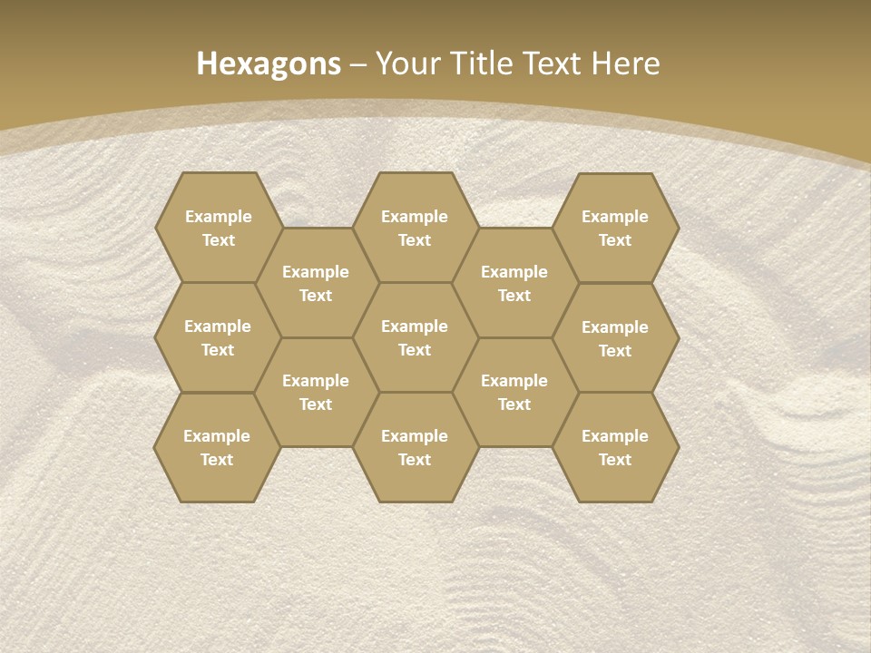 Sandy Imprint Beach PowerPoint Template