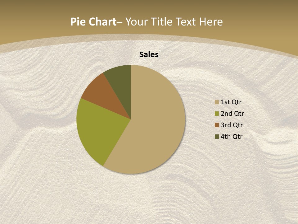 Sandy Imprint Beach PowerPoint Template