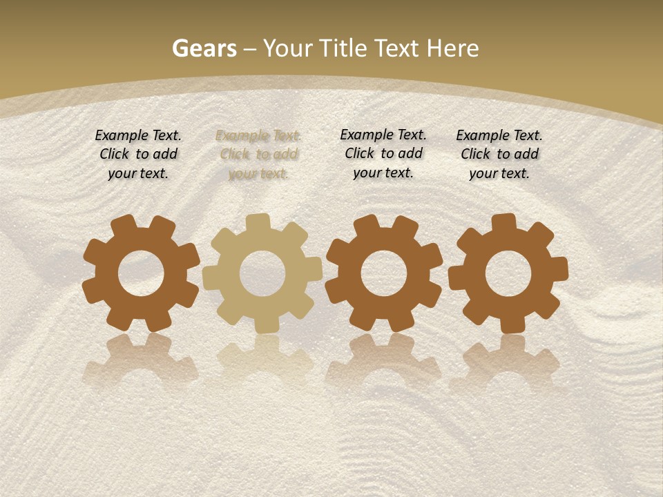 Sandy Imprint Beach PowerPoint Template