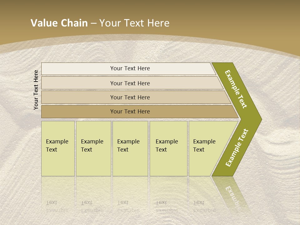 Sandy Imprint Beach PowerPoint Template