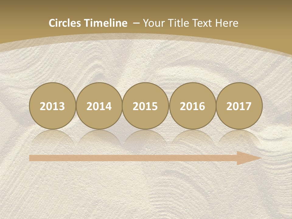 Sandy Imprint Beach PowerPoint Template