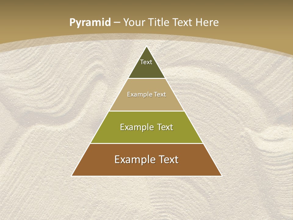 Sandy Imprint Beach PowerPoint Template