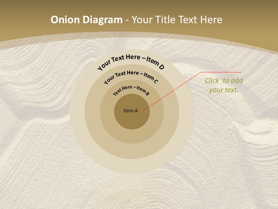 Sandy Imprint Beach PowerPoint Template