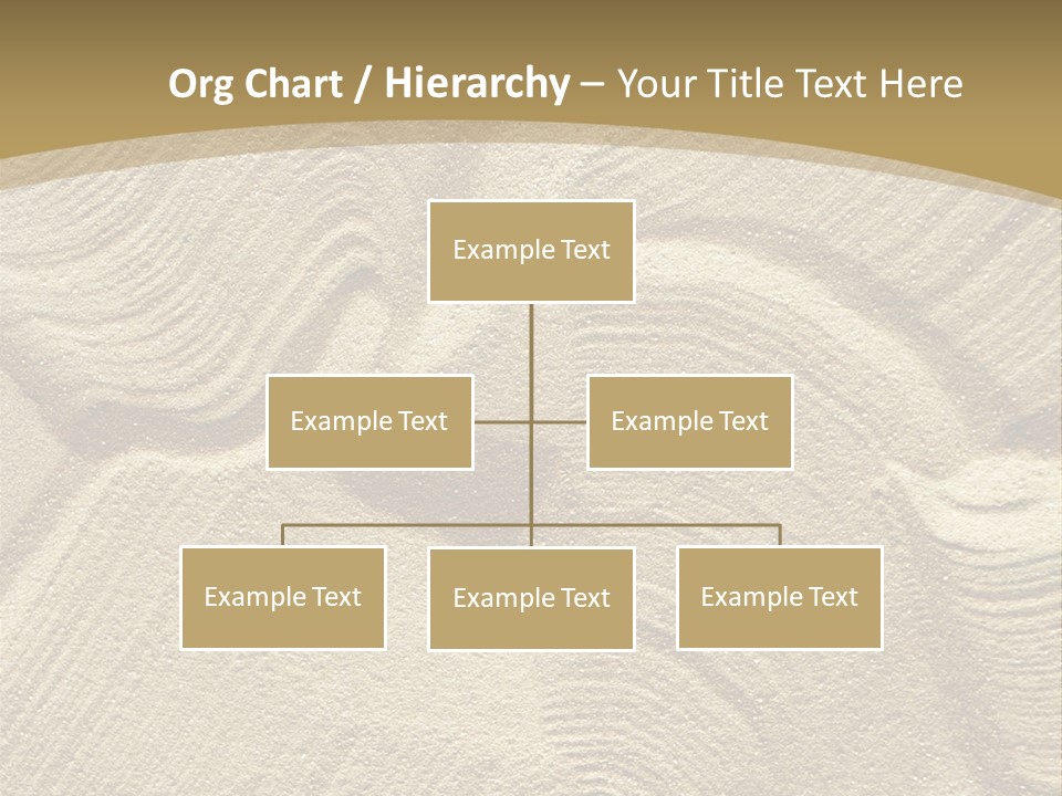 Sandy Imprint Beach PowerPoint Template