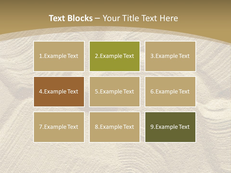 Sandy Imprint Beach PowerPoint Template