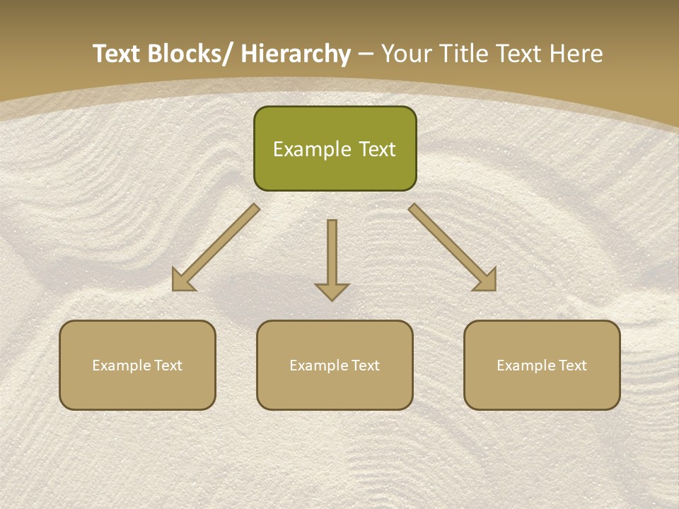 Sandy Imprint Beach PowerPoint Template