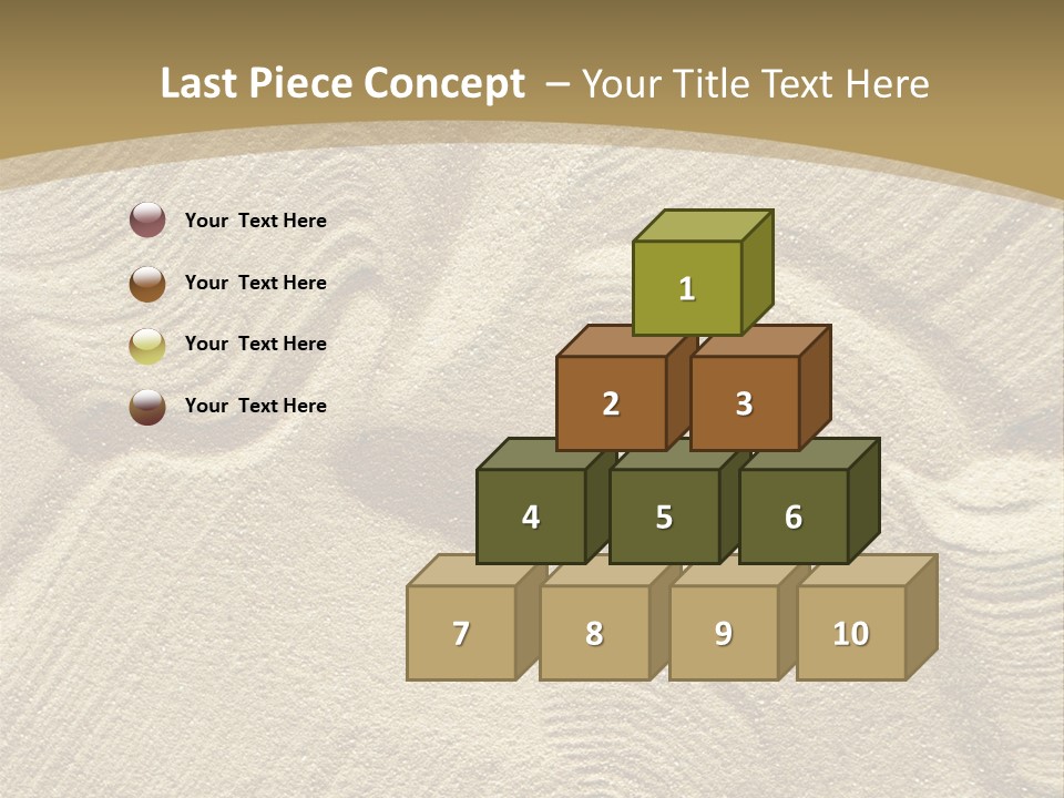 Sandy Imprint Beach PowerPoint Template