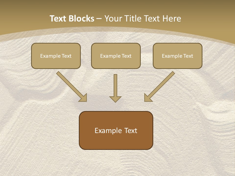 Sandy Imprint Beach PowerPoint Template