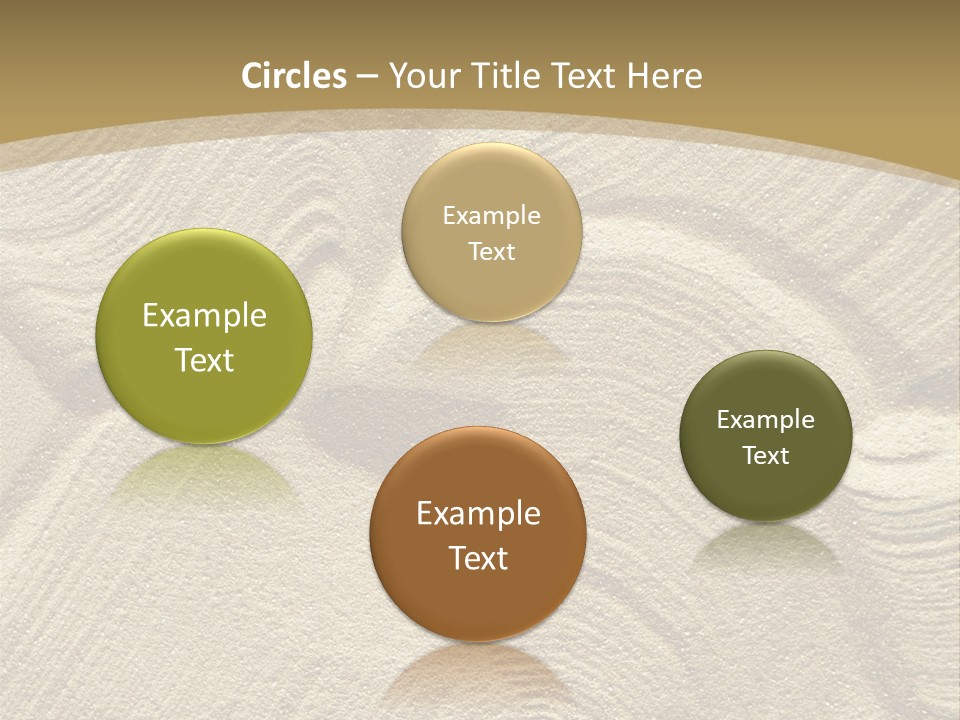 Sandy Imprint Beach PowerPoint Template