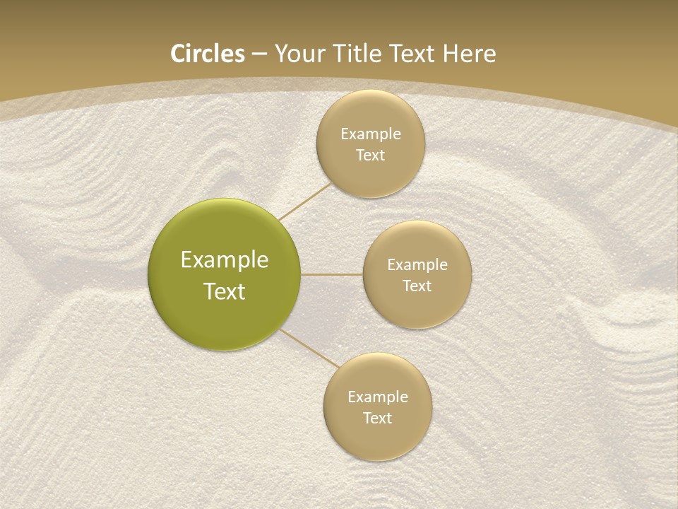 Sandy Imprint Beach PowerPoint Template