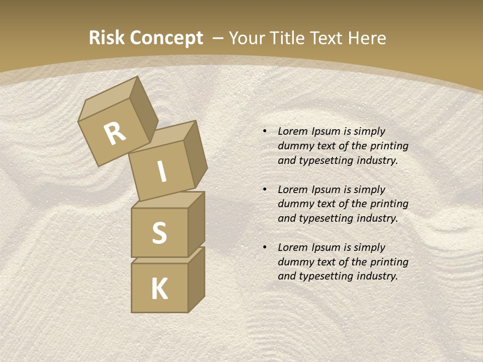 Sandy Imprint Beach PowerPoint Template