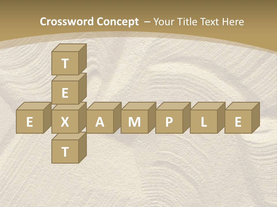 Sandy Imprint Beach PowerPoint Template